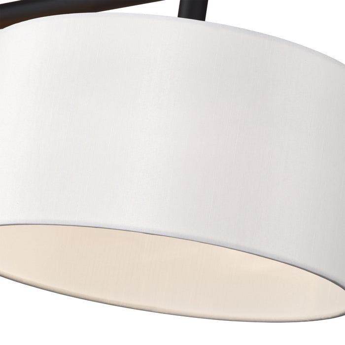 Livex Lighting - 45493-04 - Three Light Linear Chandelier - Meridian - Black