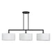 Livex Lighting - 45493-07 - Three Light Linear Chandelier - Meridian - Bronze