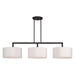 Livex Lighting - 45493-07 - Three Light Linear Chandelier - Meridian - Bronze