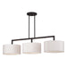 Livex Lighting - 45493-07 - Three Light Linear Chandelier - Meridian - Bronze