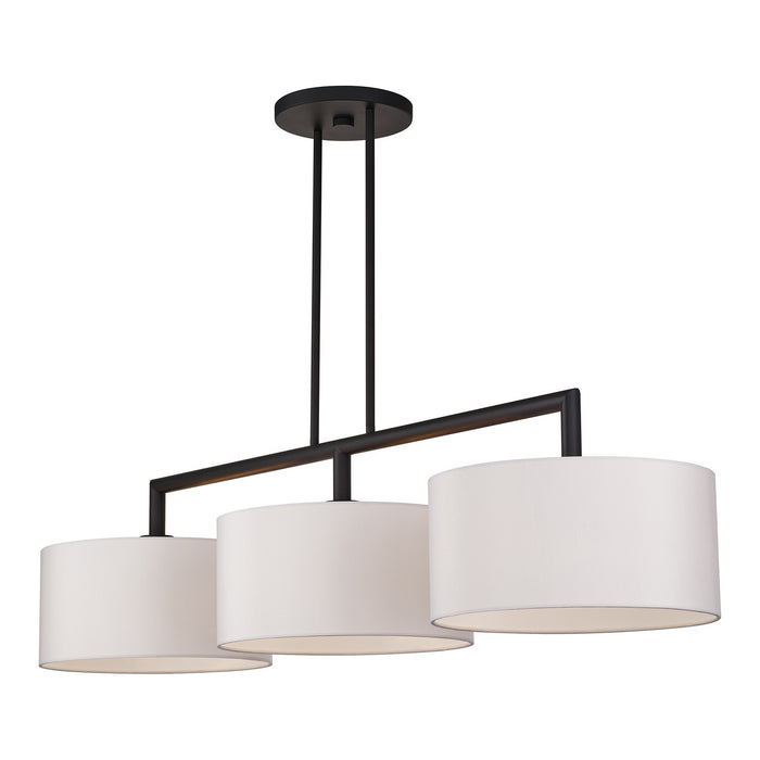 Livex Lighting - 45493-07 - Three Light Linear Chandelier - Meridian - Bronze