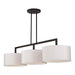 Livex Lighting - 45493-07 - Three Light Linear Chandelier - Meridian - Bronze