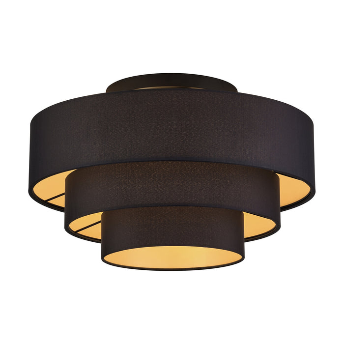 Livex Lighting - 45606-04 - Four Light Semi-Flush Mount - Sentosa - Black