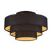 Livex Lighting - 45606-04 - Four Light Semi-Flush Mount - Sentosa - Black