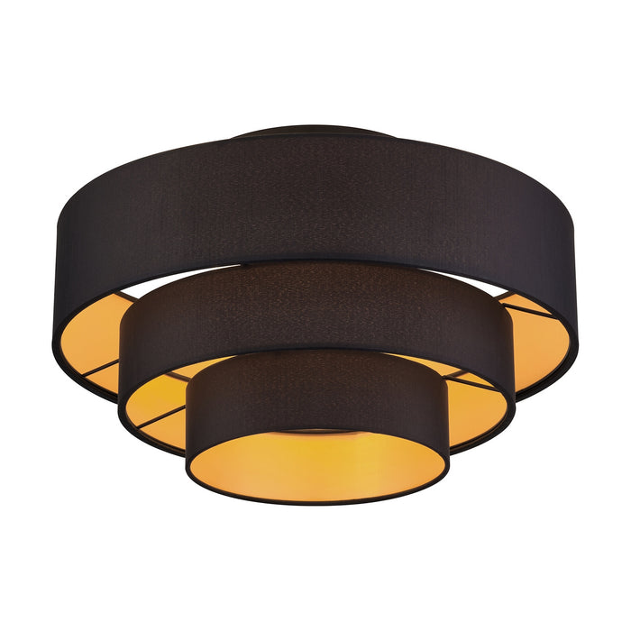 Livex Lighting - 45606-04 - Four Light Semi-Flush Mount - Sentosa - Black