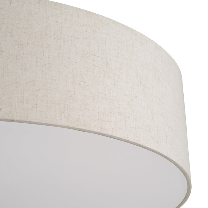 Livex Lighting - 45848-01 - Six Light Semi-Flush Mount - Monroe - Antique Brass