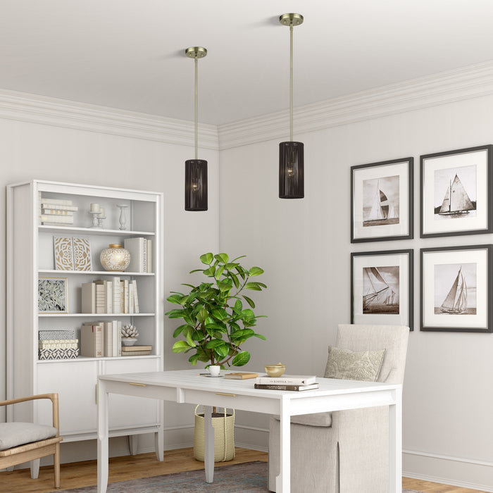 Livex Lighting - 49121-01 - One Light Mini Pendant - Acordia - Antique Brass