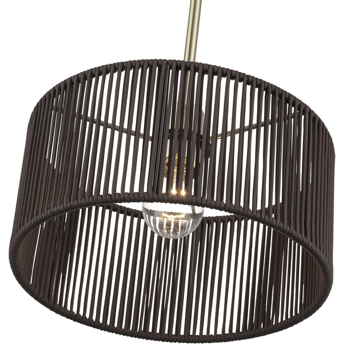 Livex Lighting - 49122-01 - One Light Pendant - Acordia - Antique Brass