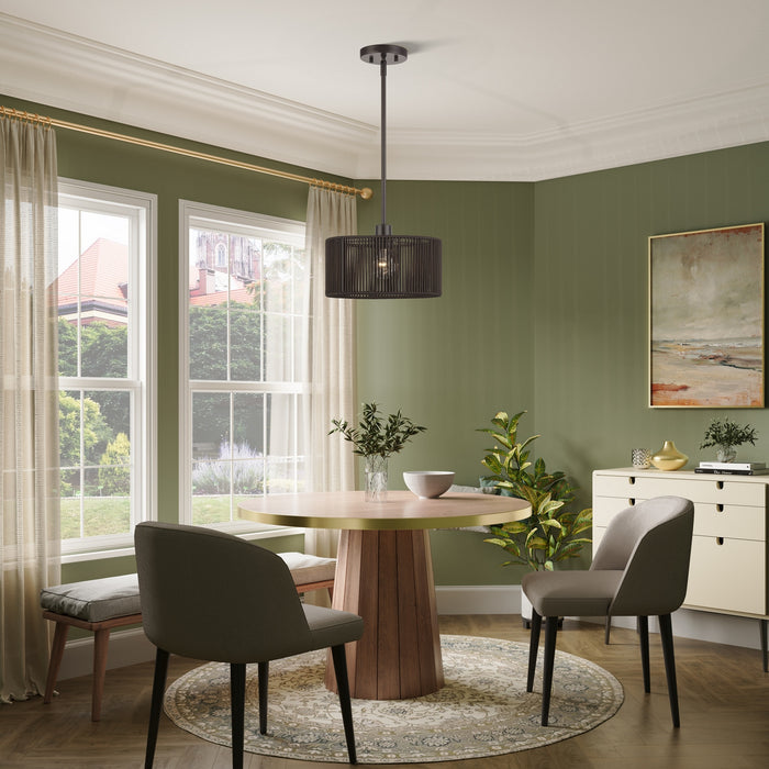 Livex Lighting - 49122-92 - One Light Pendant - Acordia - English Bronze