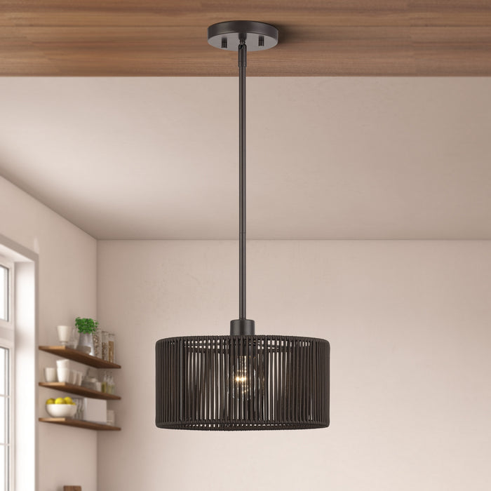 Livex Lighting - 49122-92 - One Light Pendant - Acordia - English Bronze