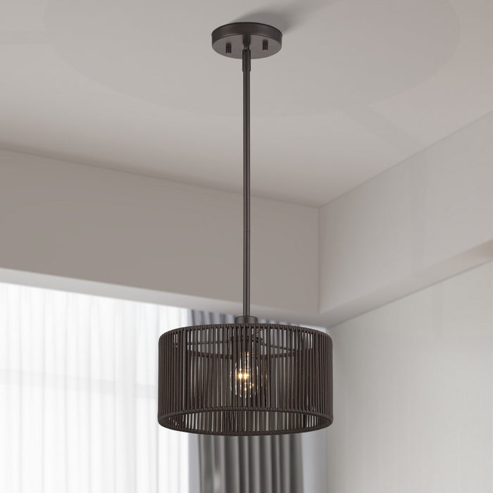 Livex Lighting - 49122-92 - One Light Pendant - Acordia - English Bronze