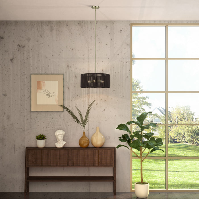 Livex Lighting - 49123-01 - Three Light Chandelier - Acordia - Antique Brass