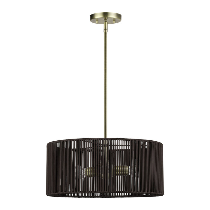 Livex Lighting - 49123-01 - Three Light Chandelier - Acordia - Antique Brass