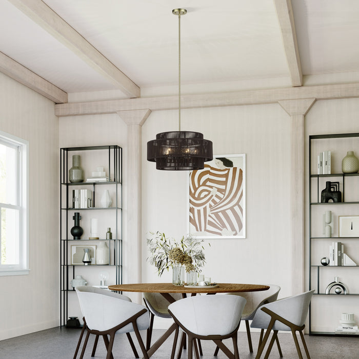 Livex Lighting - 49124-01 - Five Light Chandelier - Acordia - Antique Brass