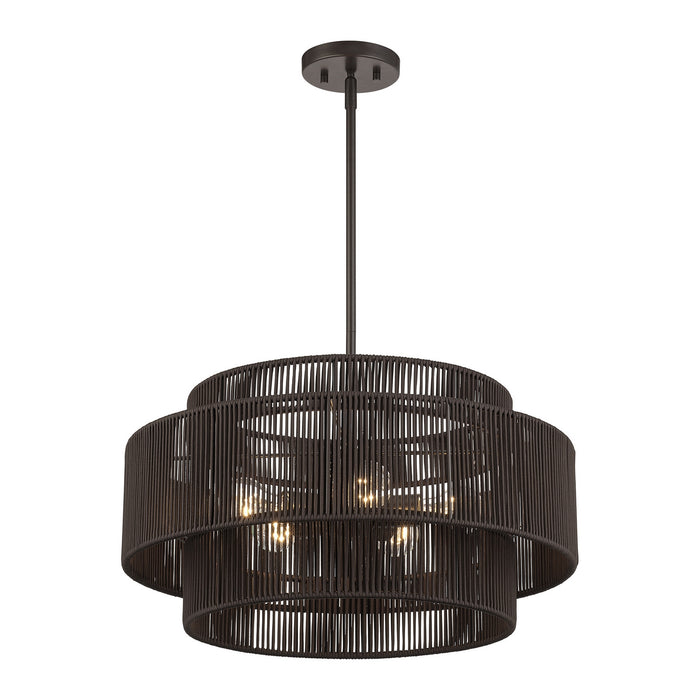 Livex Lighting - 49124-92 - Five Light Chandelier - Acordia - English Bronze