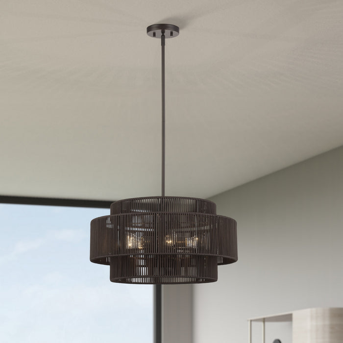 Livex Lighting - 49124-92 - Five Light Chandelier - Acordia - English Bronze