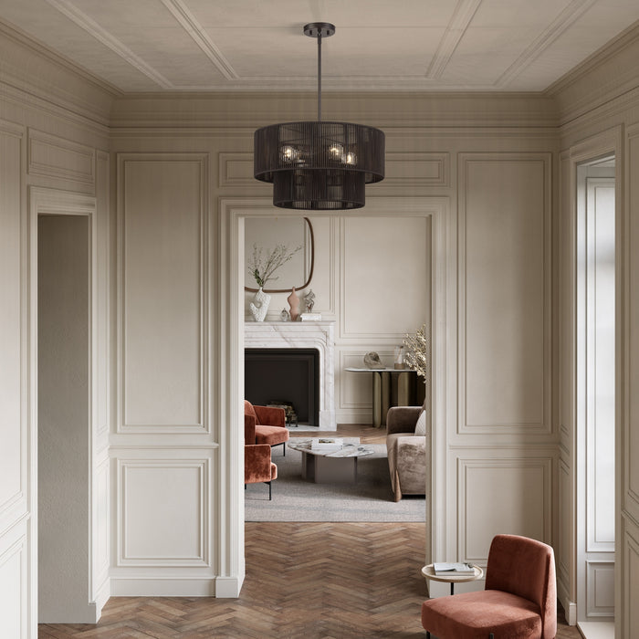 Livex Lighting - 49125-92 - Four Light Chandelier - Acordia - English Bronze