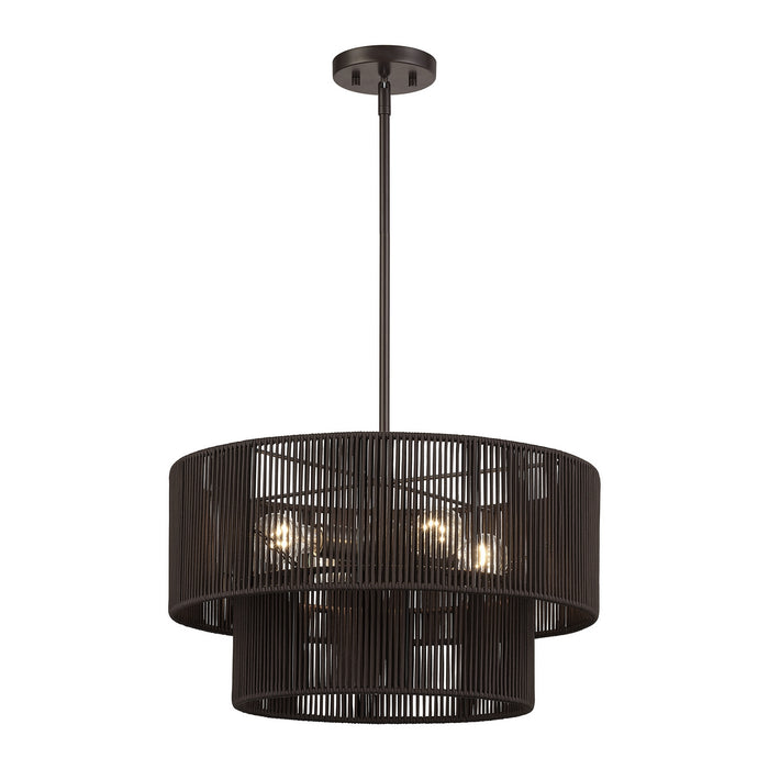 Livex Lighting - 49125-92 - Four Light Chandelier - Acordia - English Bronze