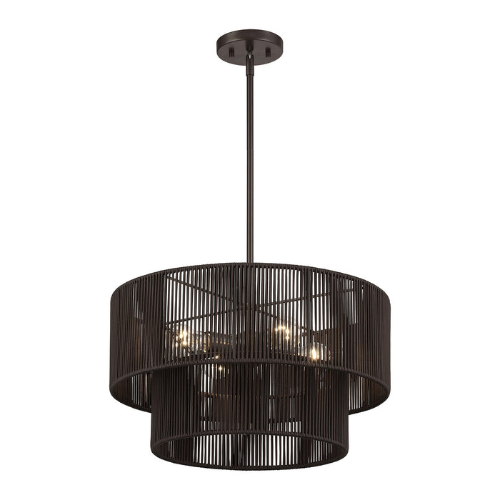 Livex Lighting - 49125-92 - Four Light Chandelier - Acordia - English Bronze
