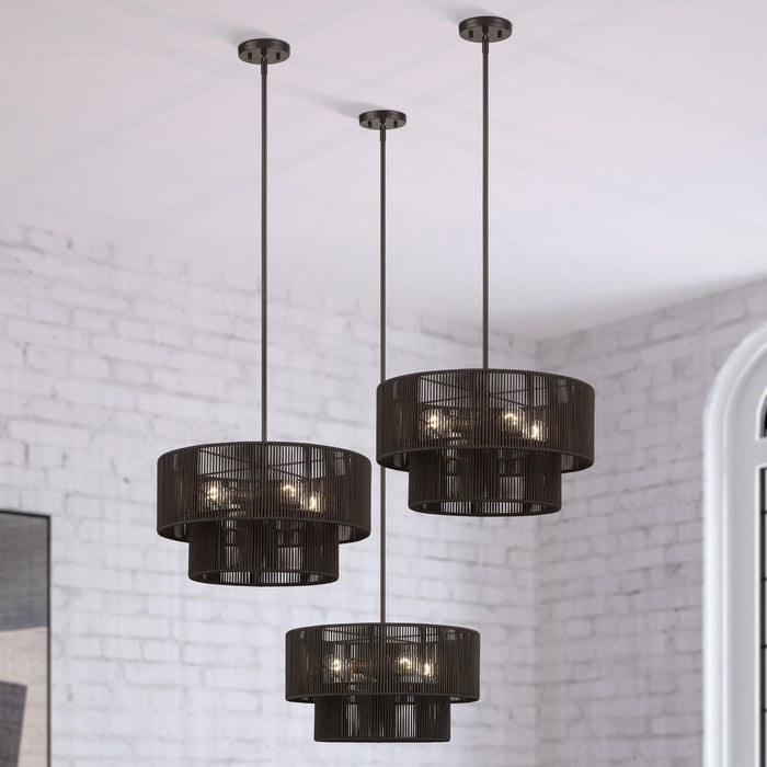 Livex Lighting - 49125-92 - Four Light Chandelier - Acordia - English Bronze