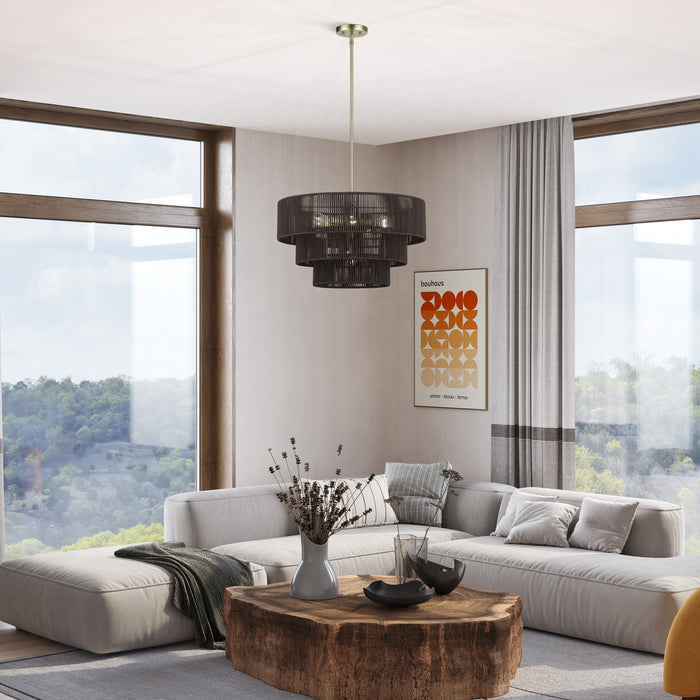 Livex Lighting - 49126-01 - Six Light Chandelier - Acordia - Antique Brass