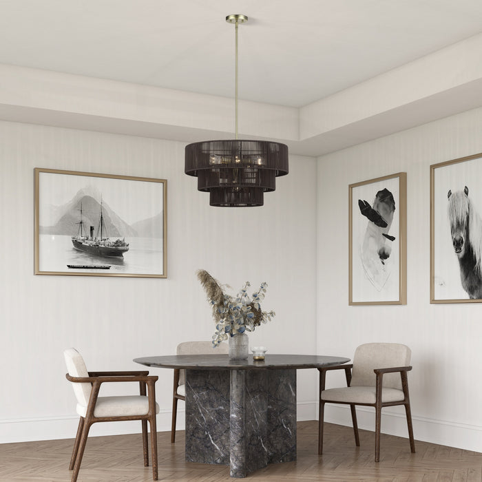 Livex Lighting - 49126-01 - Six Light Chandelier - Acordia - Antique Brass