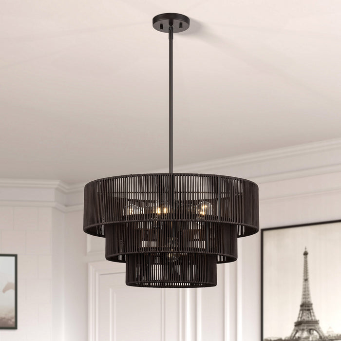 Livex Lighting - 49126-92 - Six Light Chandelier - Acordia - English Bronze