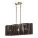 Livex Lighting - 49127-01 - Three Light Linear Chandelier - Acordia - Antique Brass