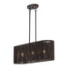 Livex Lighting - 49127-92 - Three Light Linear Chandelier - Acordia - English Bronze