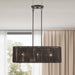 Livex Lighting - 49127-92 - Three Light Linear Chandelier - Acordia - English Bronze