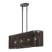 Livex Lighting - 49128-92 - Four Light Linear Chandelier - Acordia - English Bronze