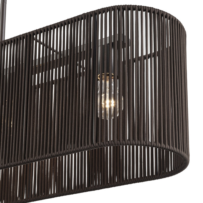 Livex Lighting - 49128-92 - Four Light Linear Chandelier - Acordia - English Bronze