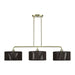 Livex Lighting - 49129-01 - Three Light Linear Chandelier - Acordia - Antique Brass