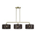 Livex Lighting - 49129-01 - Three Light Linear Chandelier - Acordia - Antique Brass