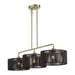 Livex Lighting - 49129-01 - Three Light Linear Chandelier - Acordia - Antique Brass