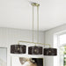 Livex Lighting - 49129-01 - Three Light Linear Chandelier - Acordia - Antique Brass