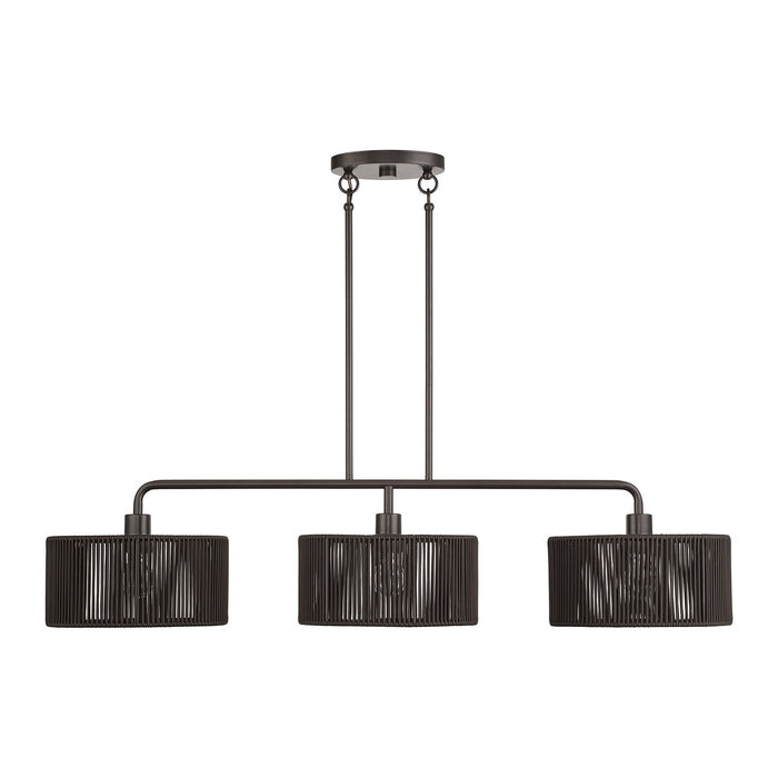 Livex Lighting - 49129-92 - Three Light Linear Chandelier - Acordia - English Bronze