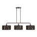 Livex Lighting - 49129-92 - Three Light Linear Chandelier - Acordia - English Bronze
