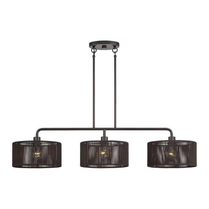 Livex Lighting - 49129-92 - Three Light Linear Chandelier - Acordia - English Bronze