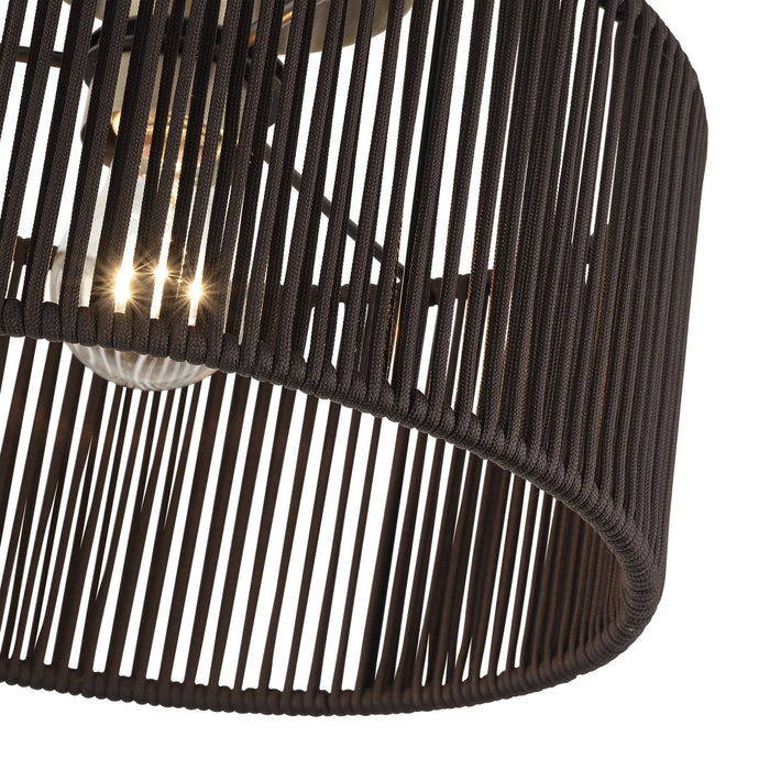 Livex Lighting - 49132-01 - One Light Semi-Flush Mount - Acordia - Antique Brass