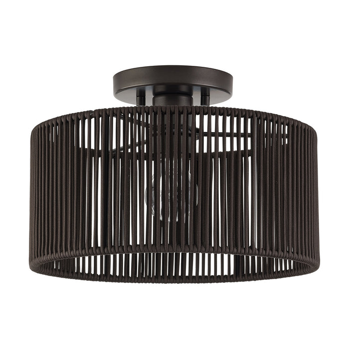 Livex Lighting - 49132-92 - One Light Semi-Flush Mount - Acordia - English Bronze