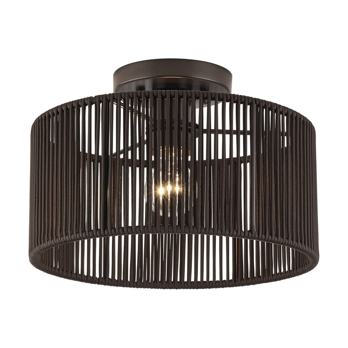 Livex Lighting - 49132-92 - One Light Semi-Flush Mount - Acordia - English Bronze