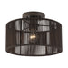 Livex Lighting - 49132-92 - One Light Semi-Flush Mount - Acordia - English Bronze