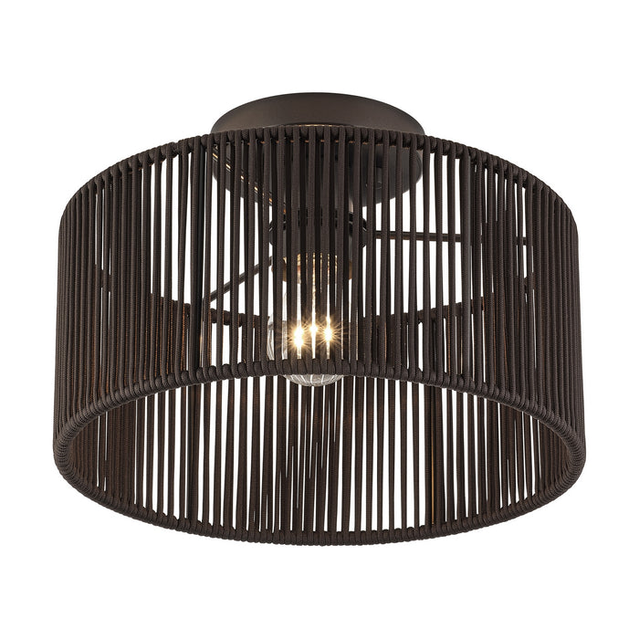 Livex Lighting - 49132-92 - One Light Semi-Flush Mount - Acordia - English Bronze