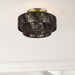Livex Lighting - 49133-01 - Three Light Semi-Flush Mount - Acordia - Antique Brass
