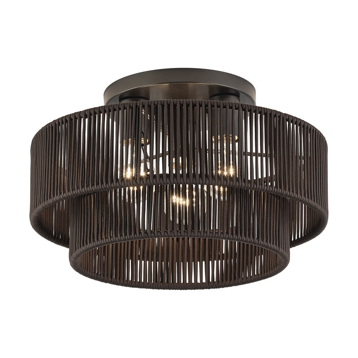 Livex Lighting - 49133-92 - Three Light Semi-Flush Mount - Acordia - English Bronze
