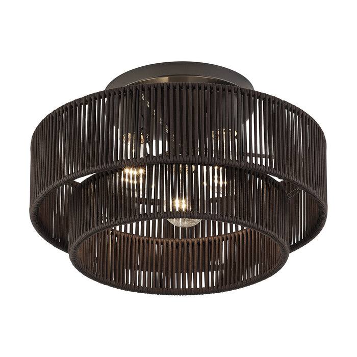 Livex Lighting - 49133-92 - Three Light Semi-Flush Mount - Acordia - English Bronze