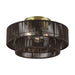 Livex Lighting - 49134-01 - Three Light Semi-Flush Mount - Acordia - Antique Brass