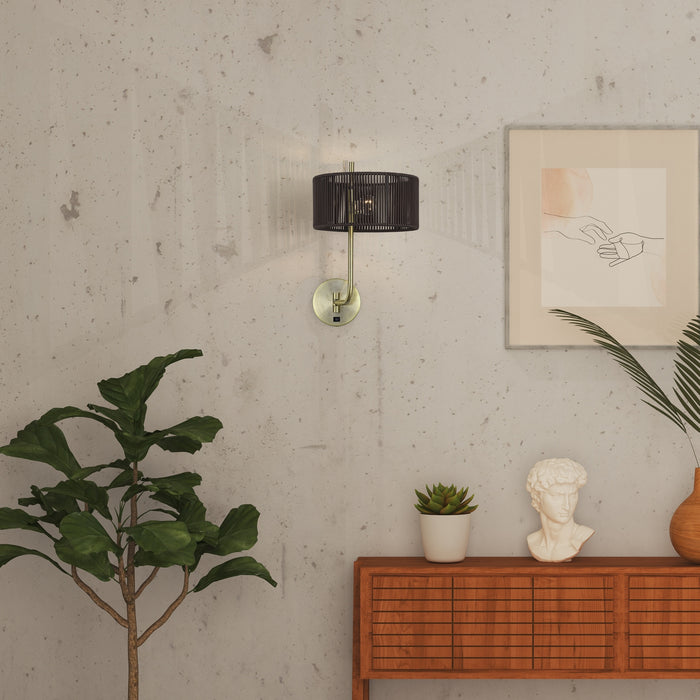 Livex Lighting - 49139-01 - One Light Swing Arm Wall Lamp - Acordia - Antique Brass