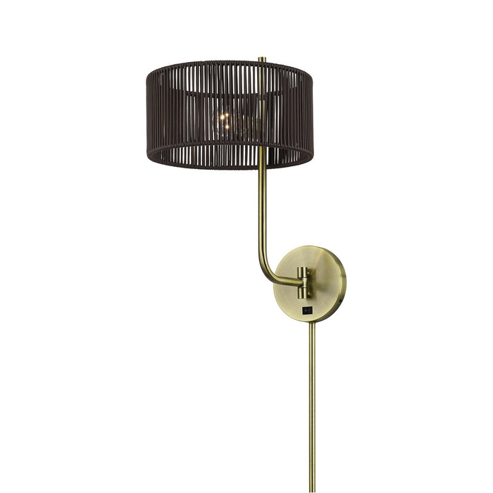 Livex Lighting - 49139-01 - One Light Swing Arm Wall Lamp - Acordia - Antique Brass